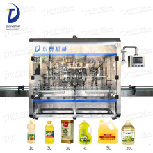 Manufacturers Automatic Linear Type Sunflower Cooking Olive Edible Oil Engine Bottle Filling Machine
